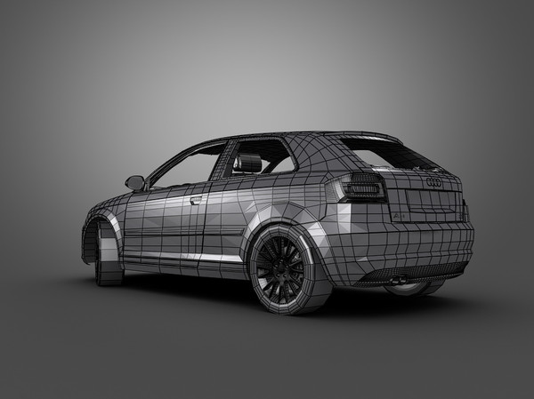 3d model audi car - Audi A3 (2011)... by Swan3DStudios
